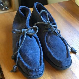 Sperry Jeffrey navy blue suede ankle shoes
